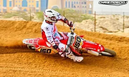 Motocross Honda Chris Moeckli in Dubai UAE